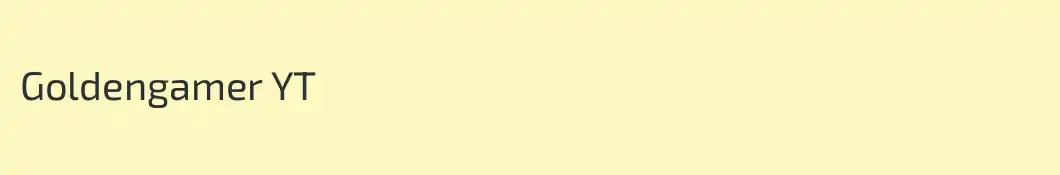 Goldengamer YT